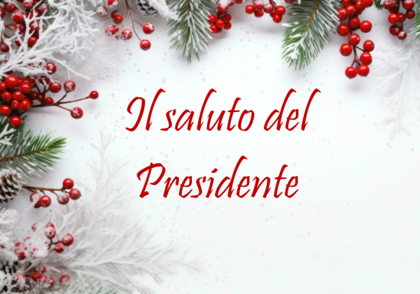 Il saluto del Presidente